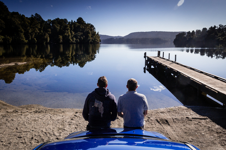 On the lake...