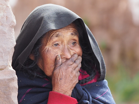 Vrouw in Peru