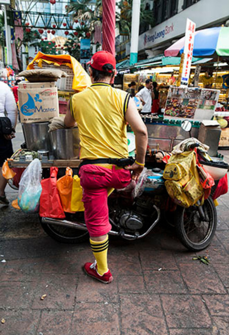 colorful salesman