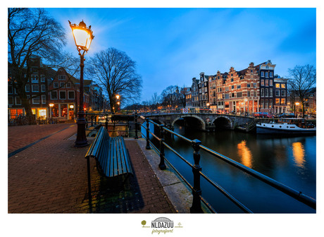 Een blauw uur in Amsterdam