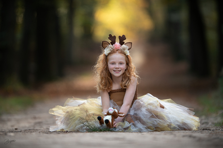 Fairy tales in the autumn forest