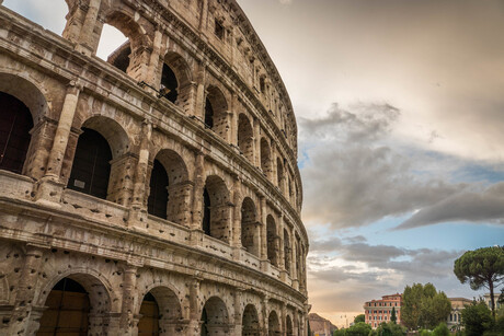 Colosseum at sunset