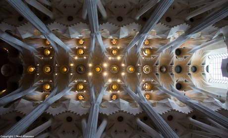Plafond van Sagrada Família