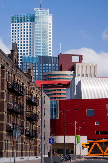 Oud en nieuw - Kop van Zuid, Rotterdam