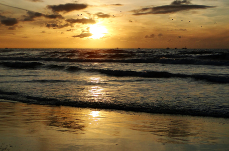 zonsondergang op texel