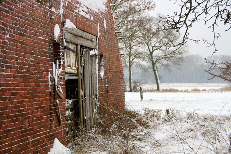 verlaten in de sneeuw...