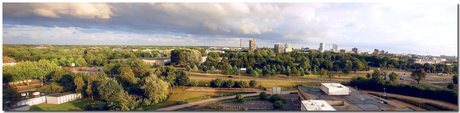 Panorama Eindhoven vanaf het MMC-gebouw