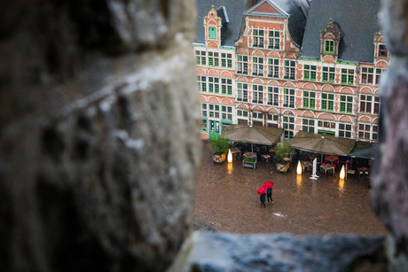 Een regenachtige dag in Gent