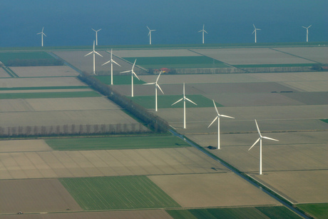 polder vanuit de lucht