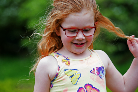 Meisje met bril