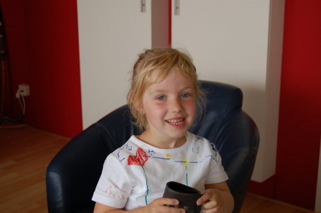 Lachen naar de camera