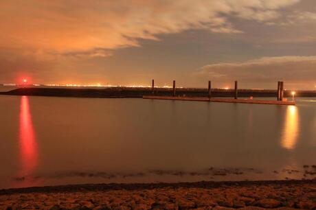 Harbor by night