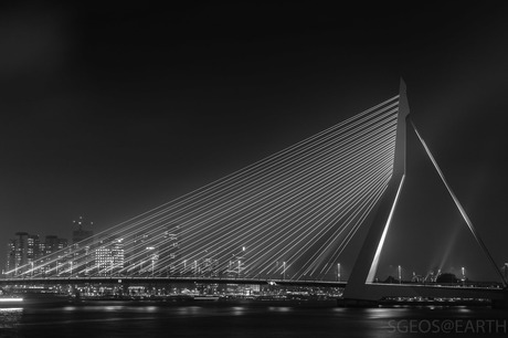 Erasmusbrug - zwart wit