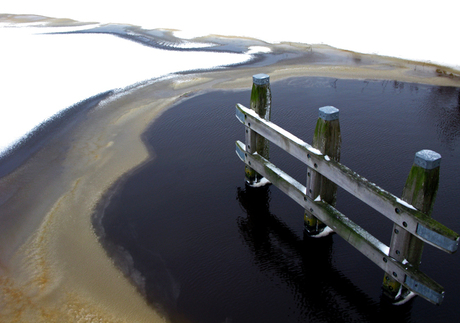 Vanaf een brug Aduarderdiep