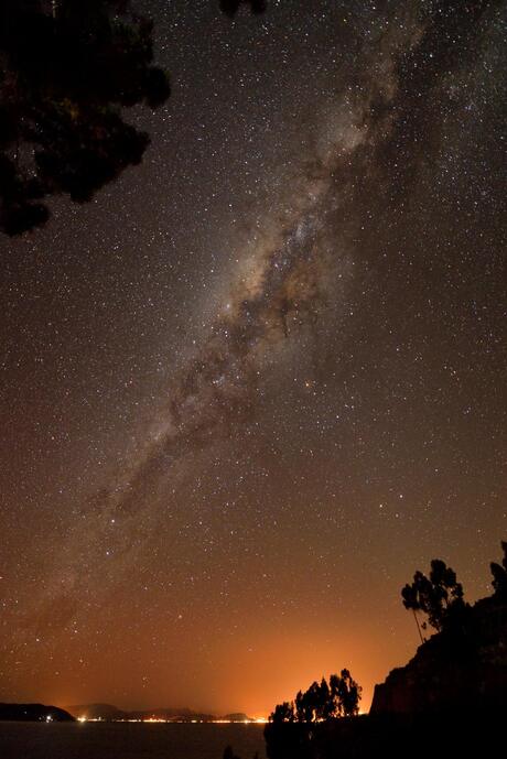 Milky Way above Titicaca