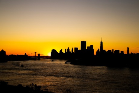 NYC silhouette