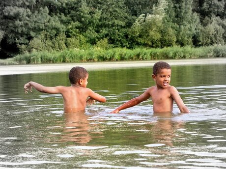 Genieten van het water...