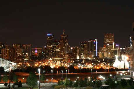 Denver at night