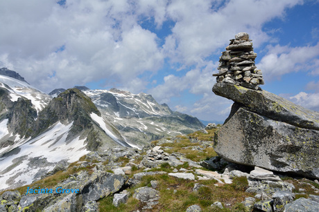 Berggezicht in de Alpen