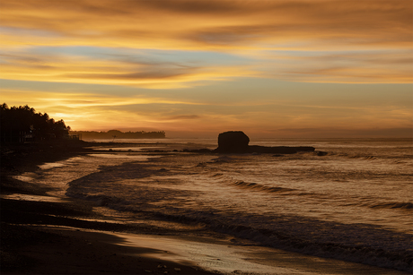 Zonsopkomst aan de Pacifische kust 