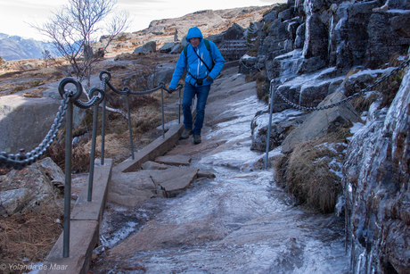 Preikestolen, opweg naar het plateau.