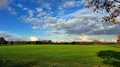 Mooie lucht vanmiddag