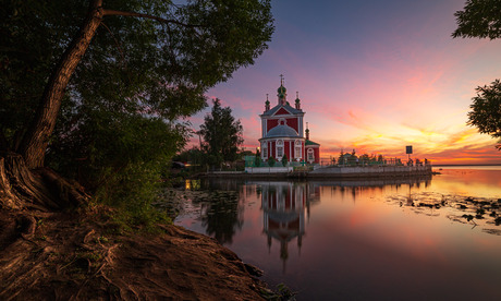 Pereslavl-Zalessky sunset lake russia