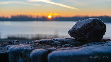 Zonsopkomst bij natuurgebied Geestmerambacht