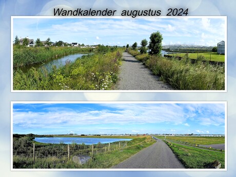 Collage  Wandkalender  Maand Aug  2024  snelpano s op 8 en 13 aug 2023  gemaakt 