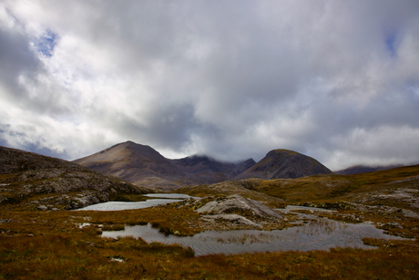 Prachtig uitzicht bij de top van Beinn Eighe