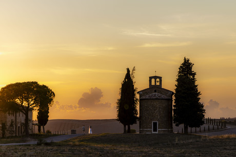 Capella della Madonna di Vitaleta under the Tuscan Sun