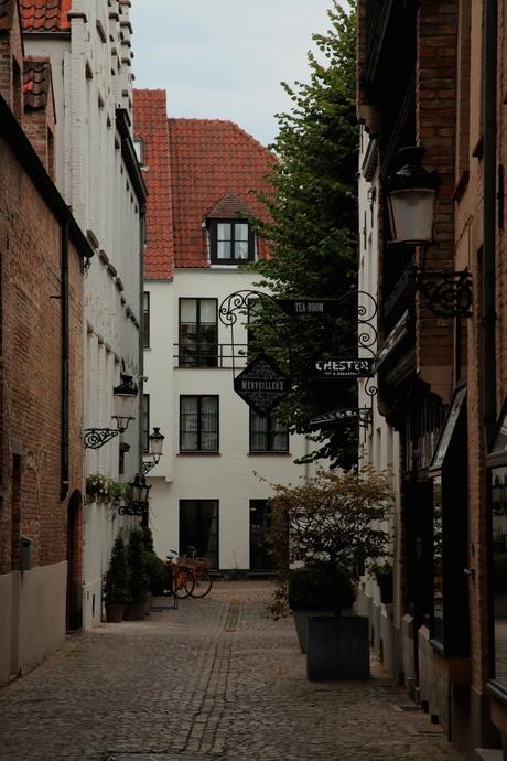De smalle straatjes van Brugge