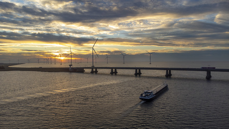 Zonsondergang ketelbrug