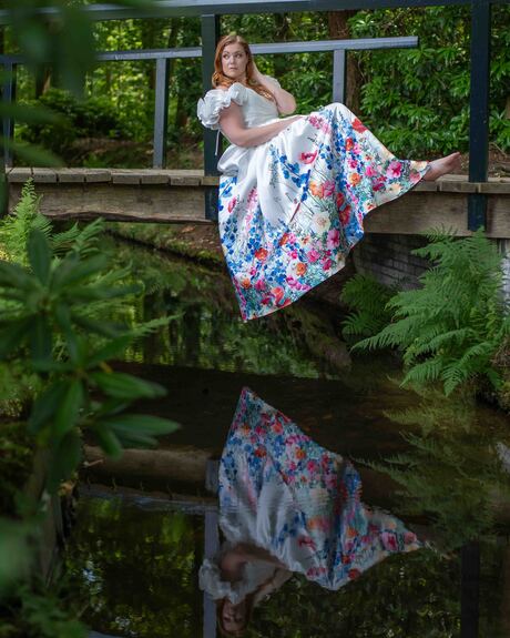 Weerspiegeling in het water