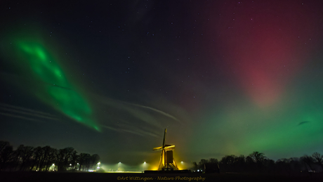 Noorderlicht boven Usselo