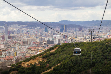 De kabel lift van Tirana