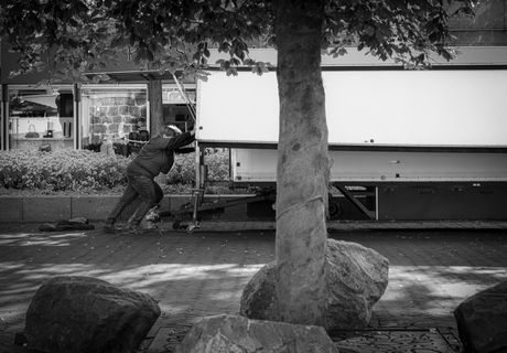 einde week markt           naar huis .