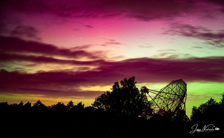 Het magische noordenlicht fotograferen bij de Radiotelescoop in Dwingeloo