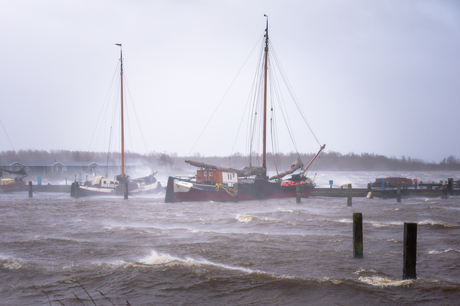 Storm Eunice Lauwersmeer