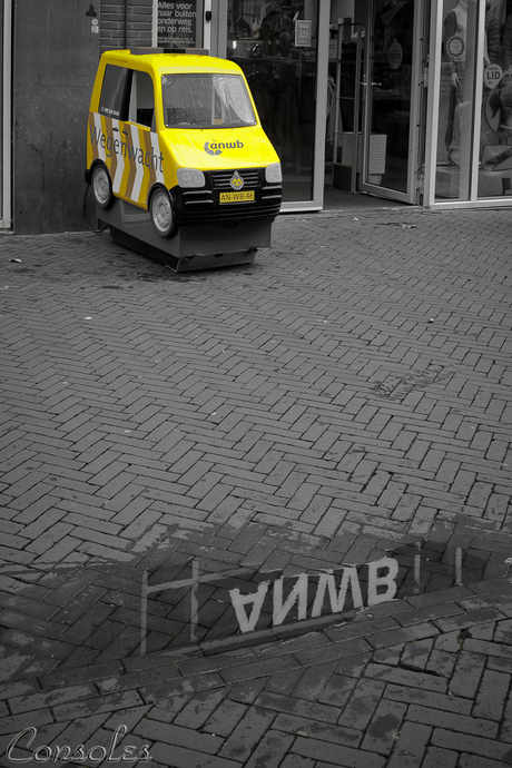 Small yellow car