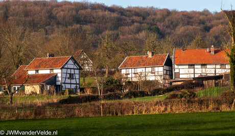 Diverse vakwerkhuizen in de buurt van Epen (Terziet)