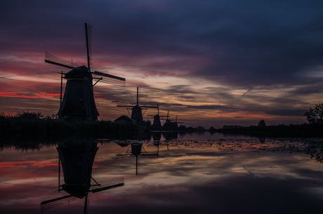 Zonsopkomst Kinderdijk 