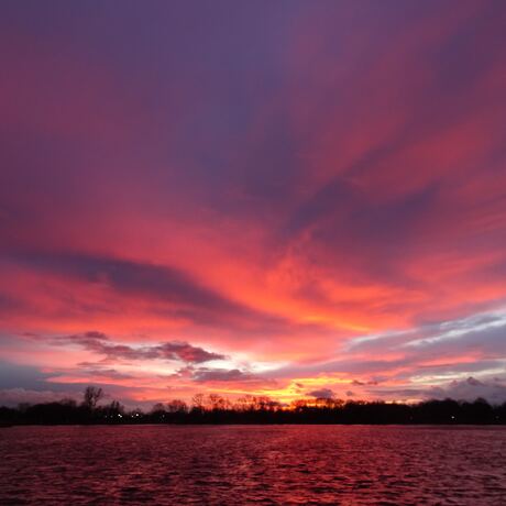 Kleurrijke zonsondergang 