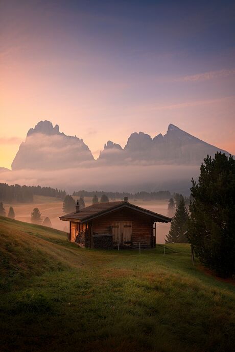 Typical alpine house