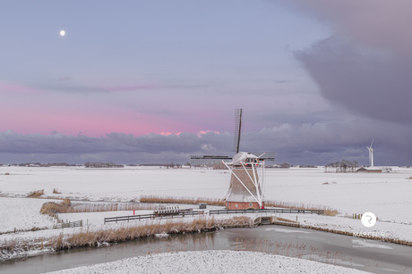 magische winterse ochtendkleuren