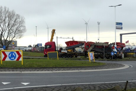 P1300236   TRUCK TIME  nr2  Rotonde   Hoekse baan  H v H  Stena line  op 12 feb 2026  