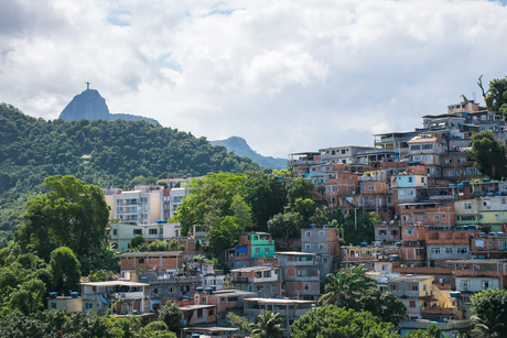 Vlucht over Rio de Janeiro stad - Brazilië