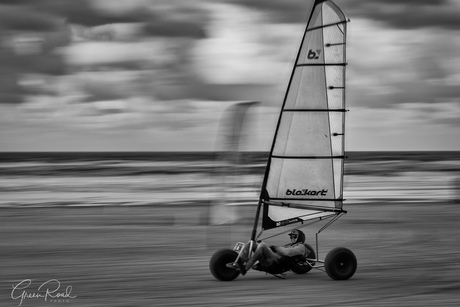 Racing on the beach