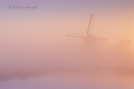 Pasteltinten in de mist