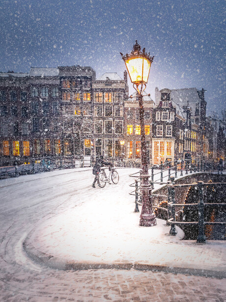 Amsterdam in Sneeuw
